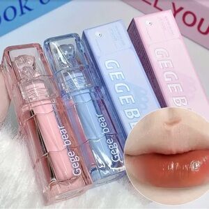 Long-Lasting 4-Color Watery Lip Gloss for High-Color